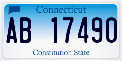CT license plate AB17490