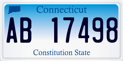 CT license plate AB17498