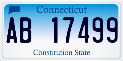 CT license plate AB17499