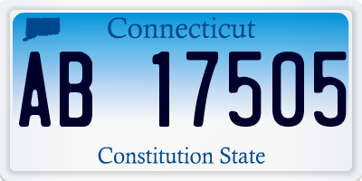 CT license plate AB17505