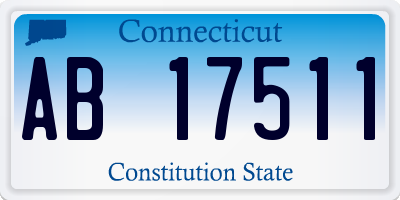 CT license plate AB17511