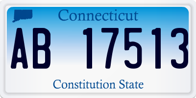 CT license plate AB17513