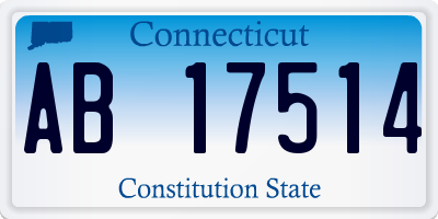 CT license plate AB17514