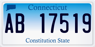 CT license plate AB17519