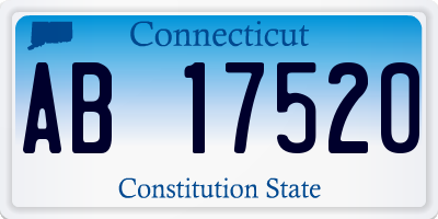 CT license plate AB17520