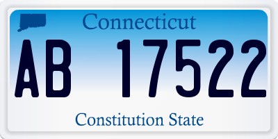 CT license plate AB17522