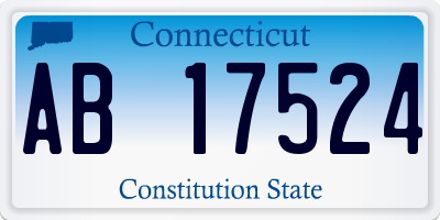 CT license plate AB17524
