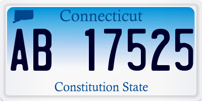 CT license plate AB17525