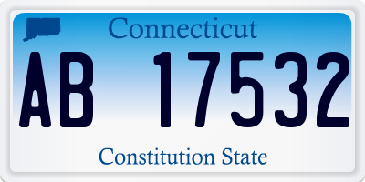 CT license plate AB17532