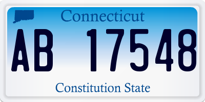 CT license plate AB17548