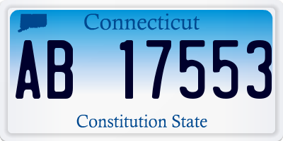 CT license plate AB17553