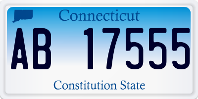CT license plate AB17555