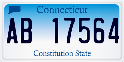 CT license plate AB17564