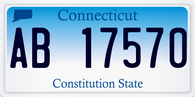 CT license plate AB17570