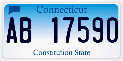 CT license plate AB17590