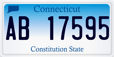 CT license plate AB17595