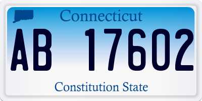 CT license plate AB17602