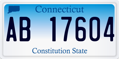 CT license plate AB17604