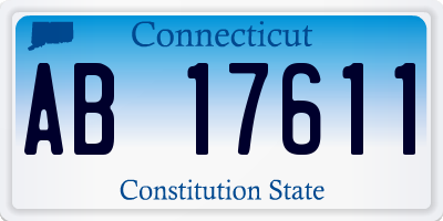 CT license plate AB17611