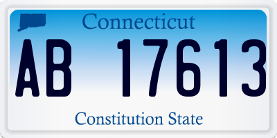 CT license plate AB17613