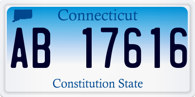 CT license plate AB17616