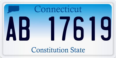 CT license plate AB17619