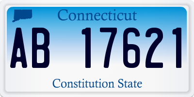 CT license plate AB17621