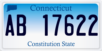 CT license plate AB17622