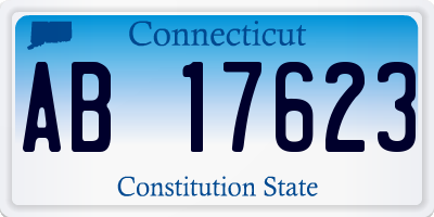 CT license plate AB17623