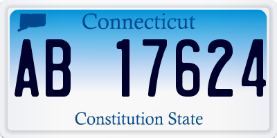 CT license plate AB17624