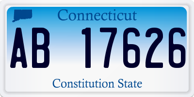 CT license plate AB17626