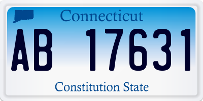 CT license plate AB17631