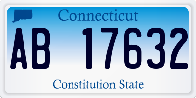 CT license plate AB17632