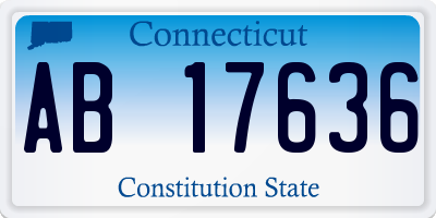 CT license plate AB17636