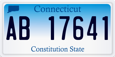 CT license plate AB17641