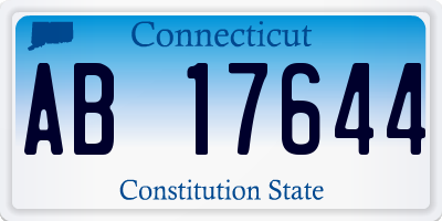 CT license plate AB17644