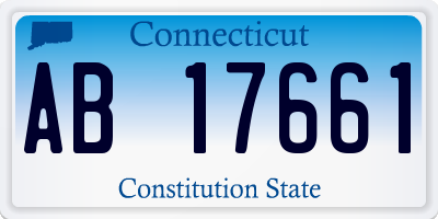 CT license plate AB17661