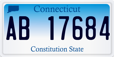 CT license plate AB17684