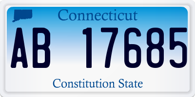 CT license plate AB17685