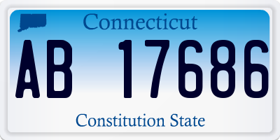 CT license plate AB17686