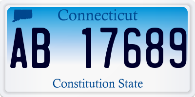 CT license plate AB17689