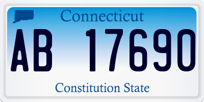 CT license plate AB17690