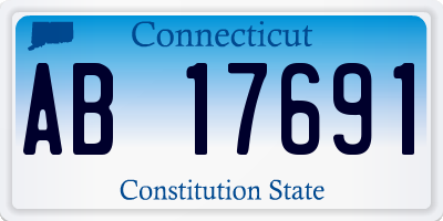 CT license plate AB17691