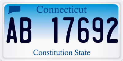 CT license plate AB17692