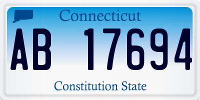 CT license plate AB17694