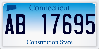 CT license plate AB17695