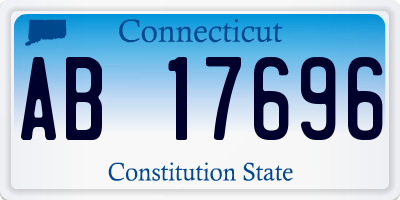 CT license plate AB17696