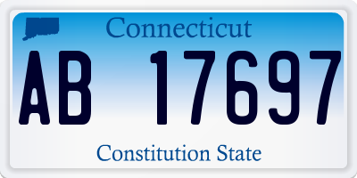 CT license plate AB17697