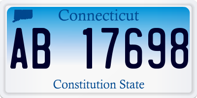 CT license plate AB17698