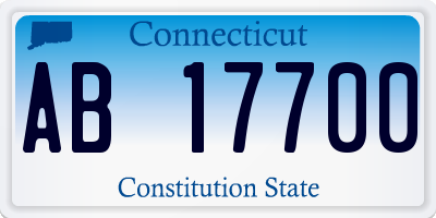 CT license plate AB17700